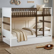 Malie King Single Bunk Bed with Trundle & Mattress